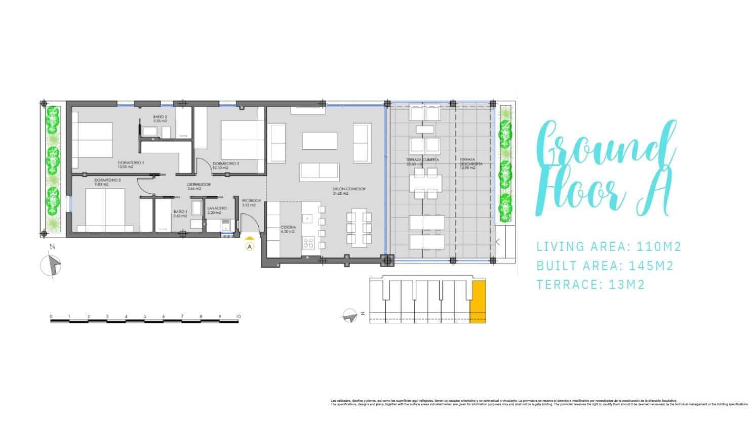 2 quarto Apartamento para venda em Mar de Cristal com piscina - 325 000 € (Ref: 8842008)