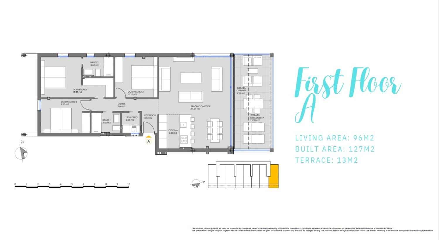2 quarto Apartamento para venda em Mar de Cristal com piscina - 325 000 € (Ref: 8842008)