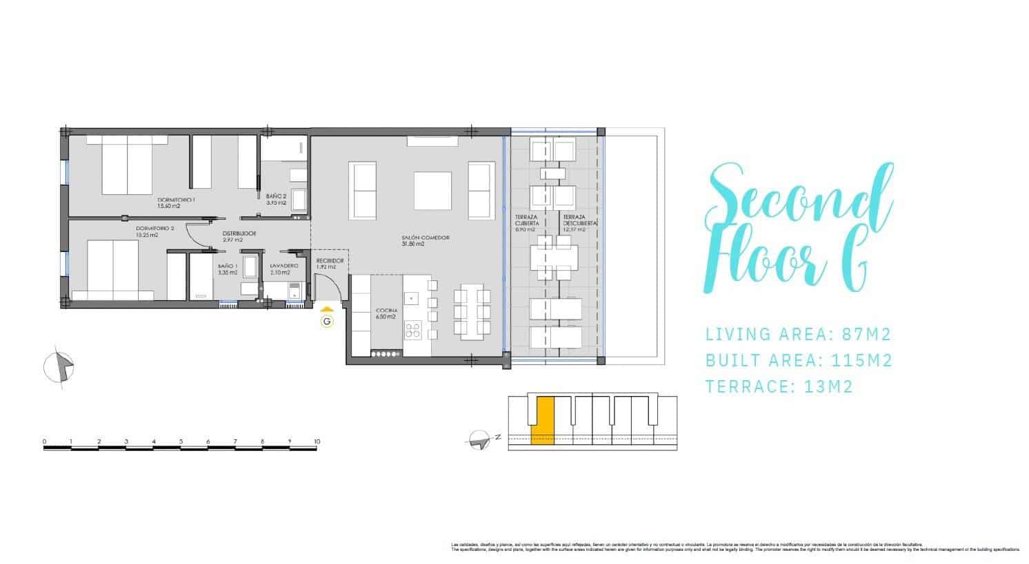 2 quarto Apartamento para venda em Mar de Cristal com piscina - 325 000 € (Ref: 8842008)
