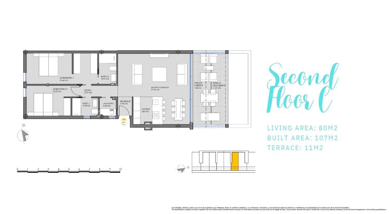 2 quarto Apartamento para venda em Mar de Cristal com piscina - 325 000 € (Ref: 8842008)