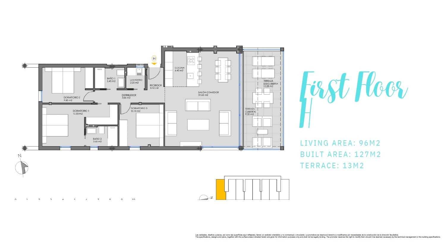 2 quarto Apartamento para venda em Mar de Cristal com piscina - 325 000 € (Ref: 8842008)