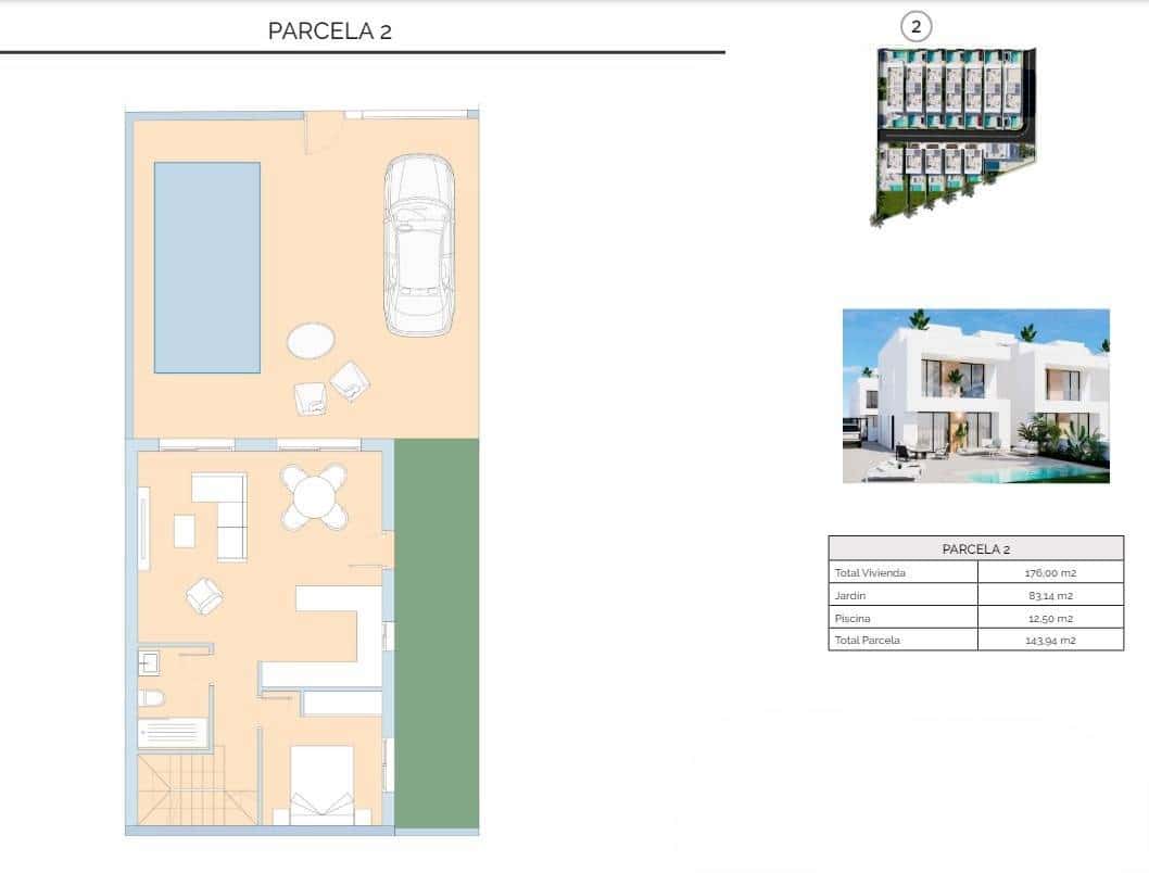 3 sovrum Villa till salu i La Zenia med pool - 480 000 € (Ref: 8842017)