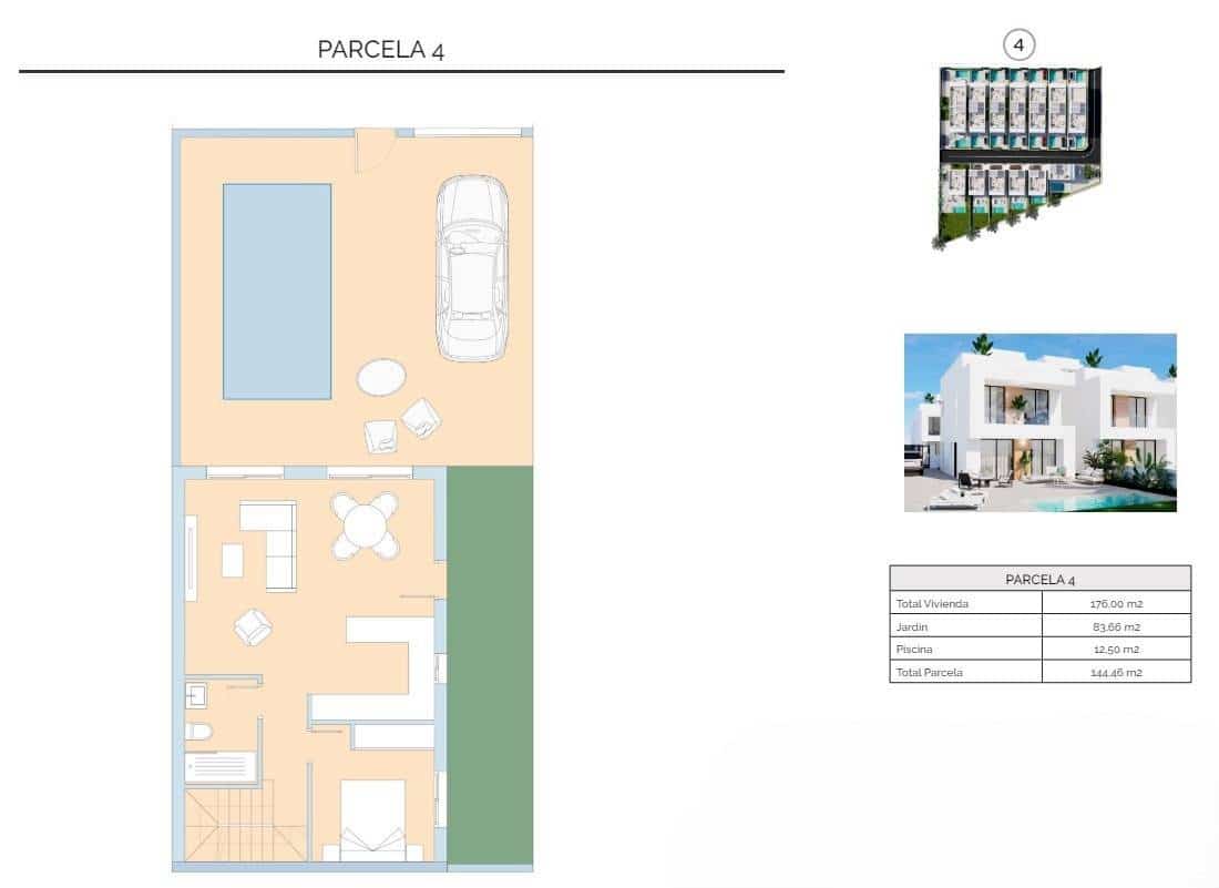 3 sovrum Villa till salu i La Zenia med pool - 480 000 € (Ref: 8842017)