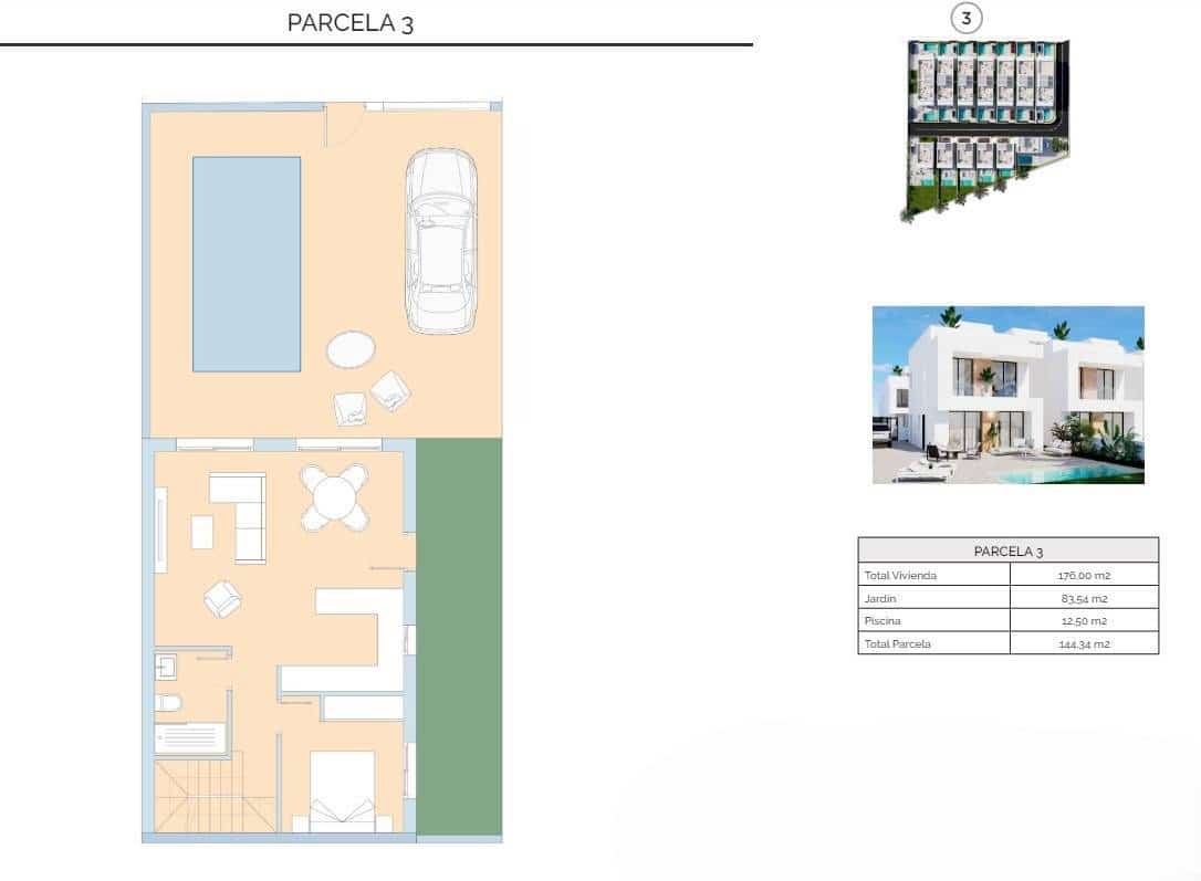 3 sovrum Villa till salu i La Zenia med pool - 480 000 € (Ref: 8842017)