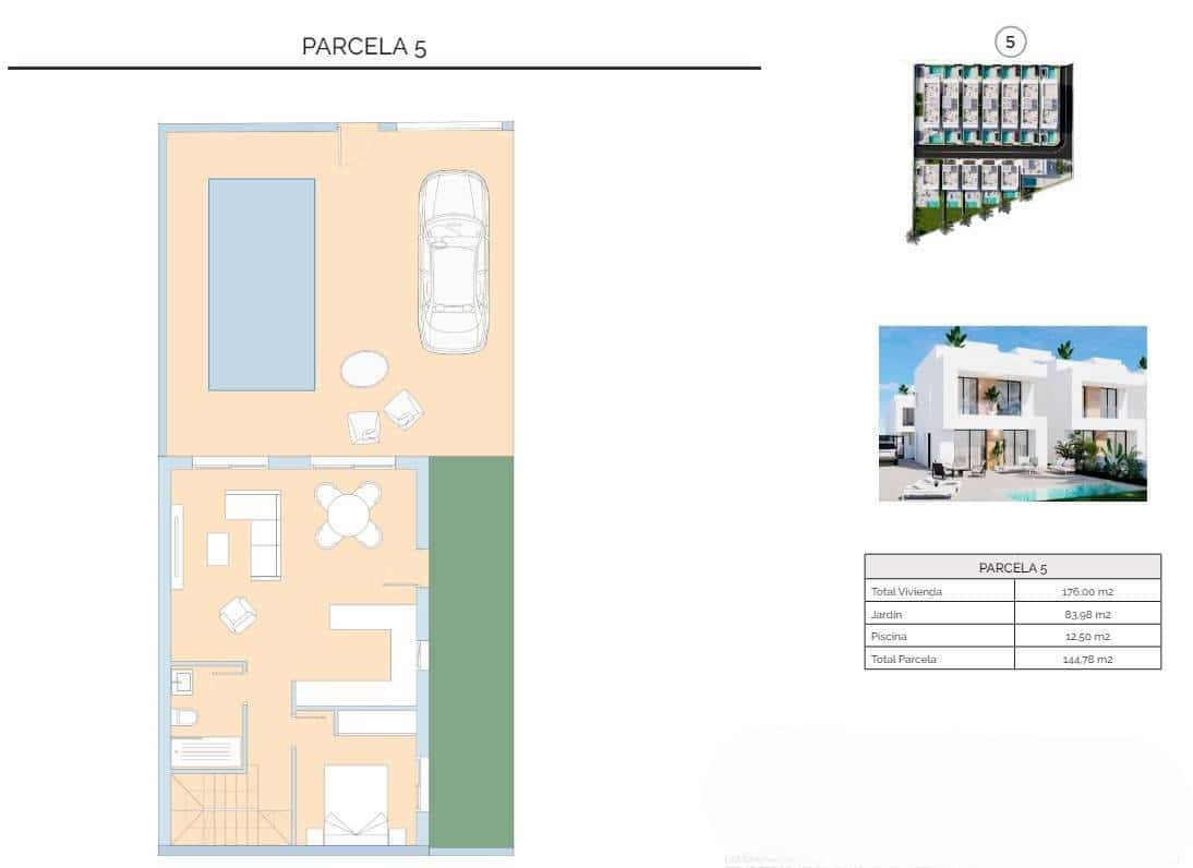 3 sovrum Villa till salu i La Zenia med pool - 480 000 € (Ref: 8842017)