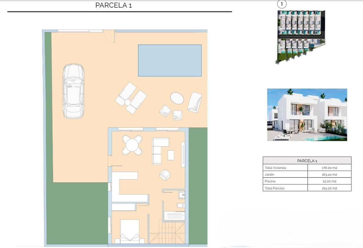 3 sovrum Villa till salu i La Zenia med pool - 480 000 € (Ref: 8842017)