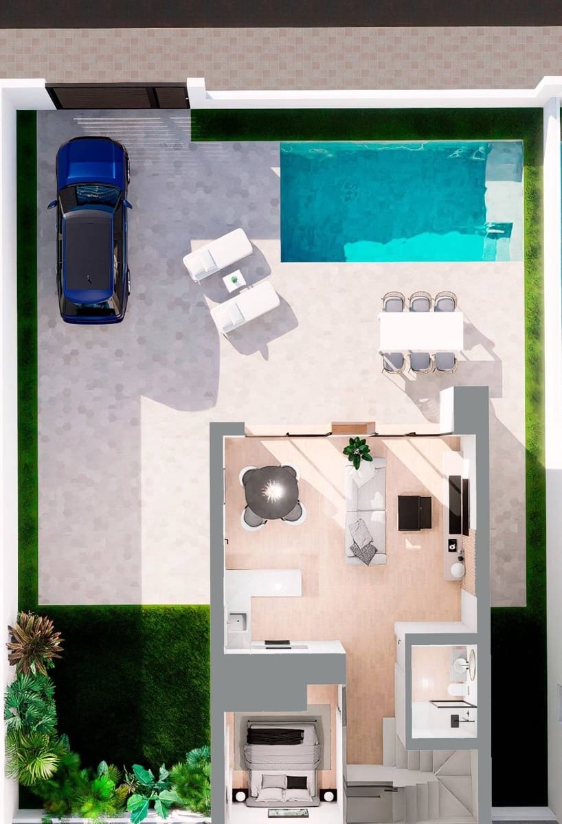 3 sovrum Villa till salu i La Zenia med pool - 480 000 € (Ref: 8842017)
