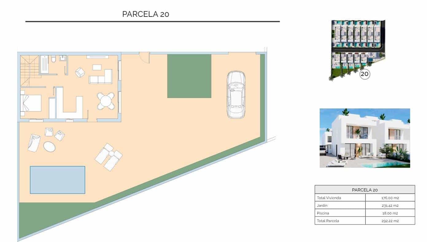3 sovrum Villa till salu i La Zenia med pool - 480 000 € (Ref: 8842017)