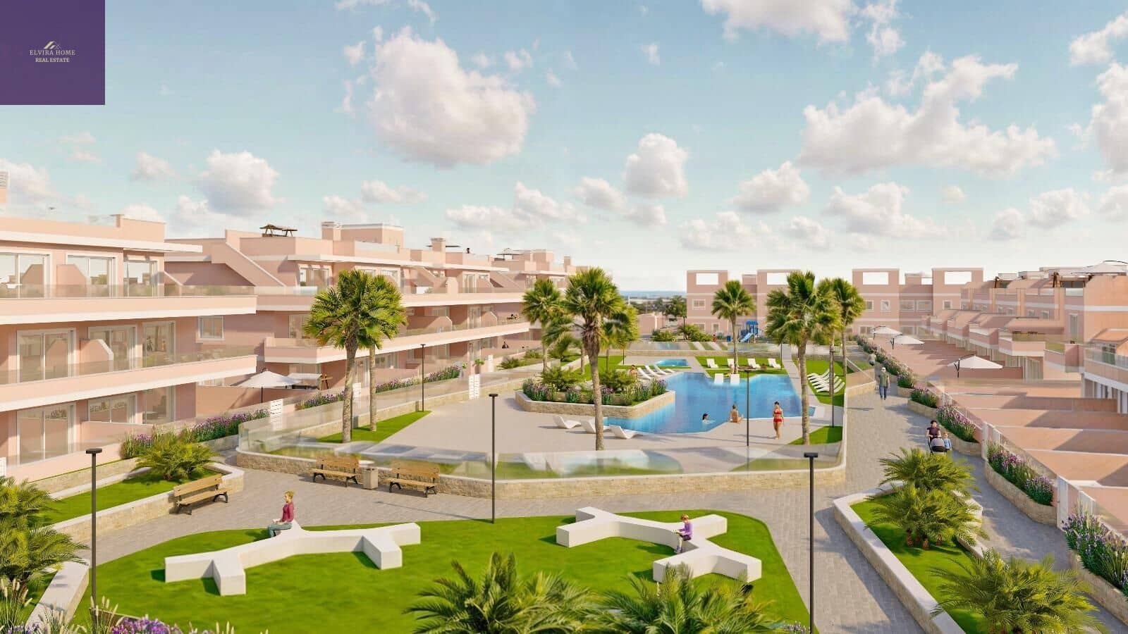 3 soverom Rekkehus til salgs i Pilar de la Horadada med svømmebasseng - € 309 900 (Ref: 9282304)