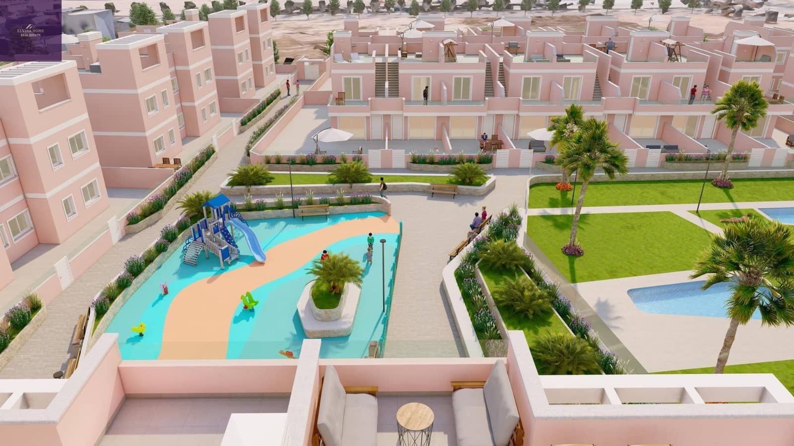 3 soverom Rekkehus til salgs i Pilar de la Horadada med svømmebasseng - € 309 900 (Ref: 9282304)