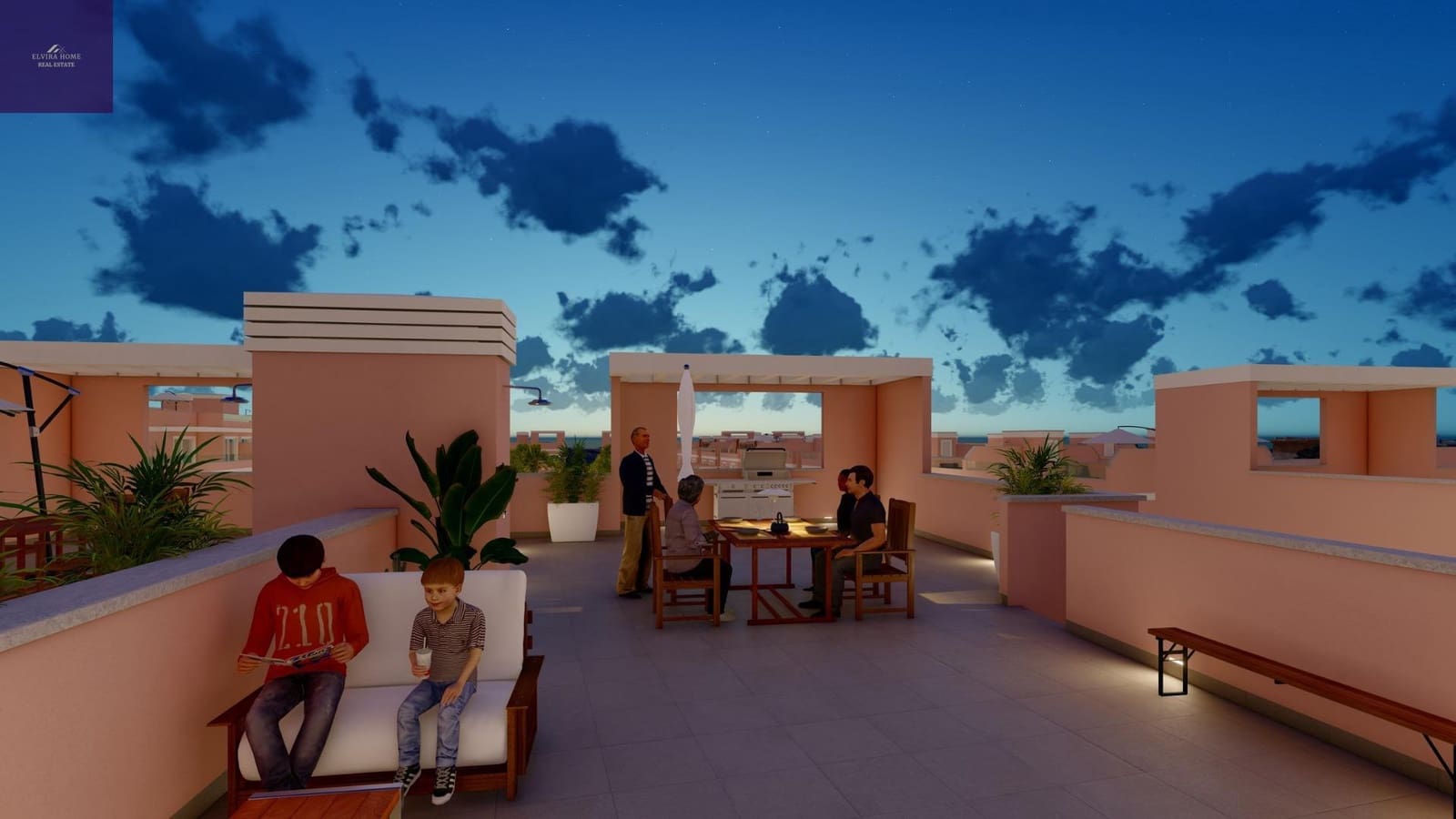 3 soverom Rekkehus til salgs i Pilar de la Horadada med svømmebasseng - € 309 900 (Ref: 9282304)