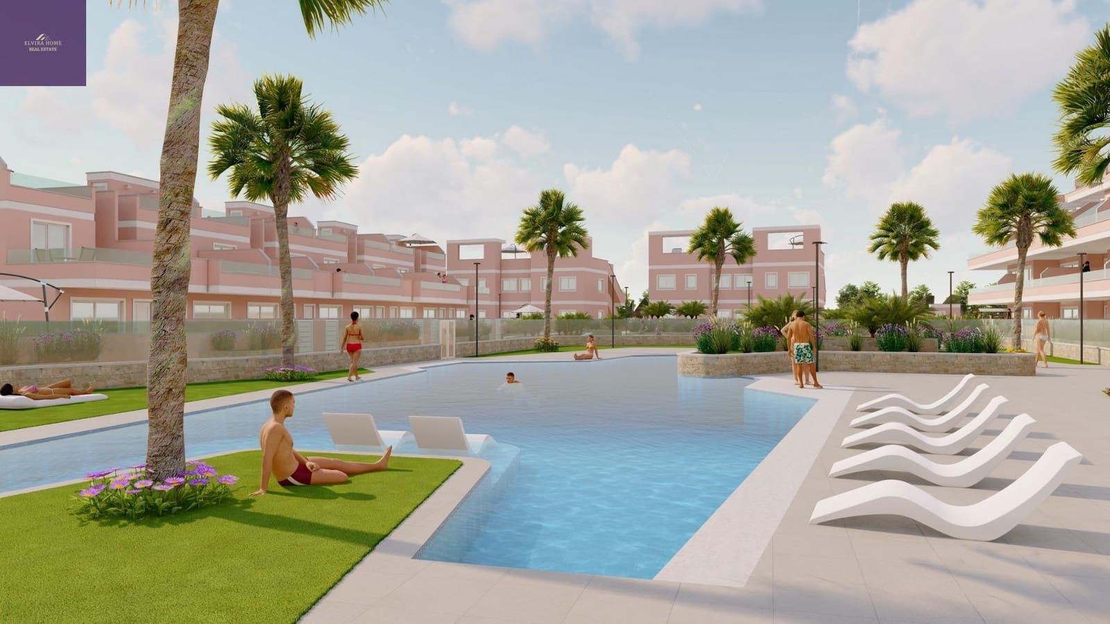 3 soverom Rekkehus til salgs i Pilar de la Horadada med svømmebasseng - € 309 900 (Ref: 9282304)