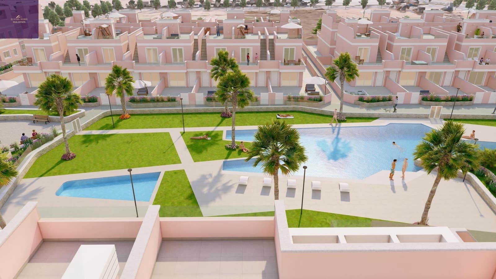 3 soverom Rekkehus til salgs i Pilar de la Horadada med svømmebasseng - € 309 900 (Ref: 9282304)