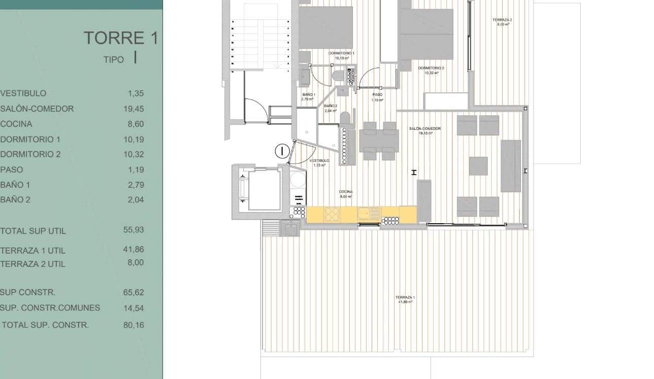 2 sovrum Lägenhet till salu i Guardamar del Segura med pool garage - 250 000 € (Ref: 9780801)