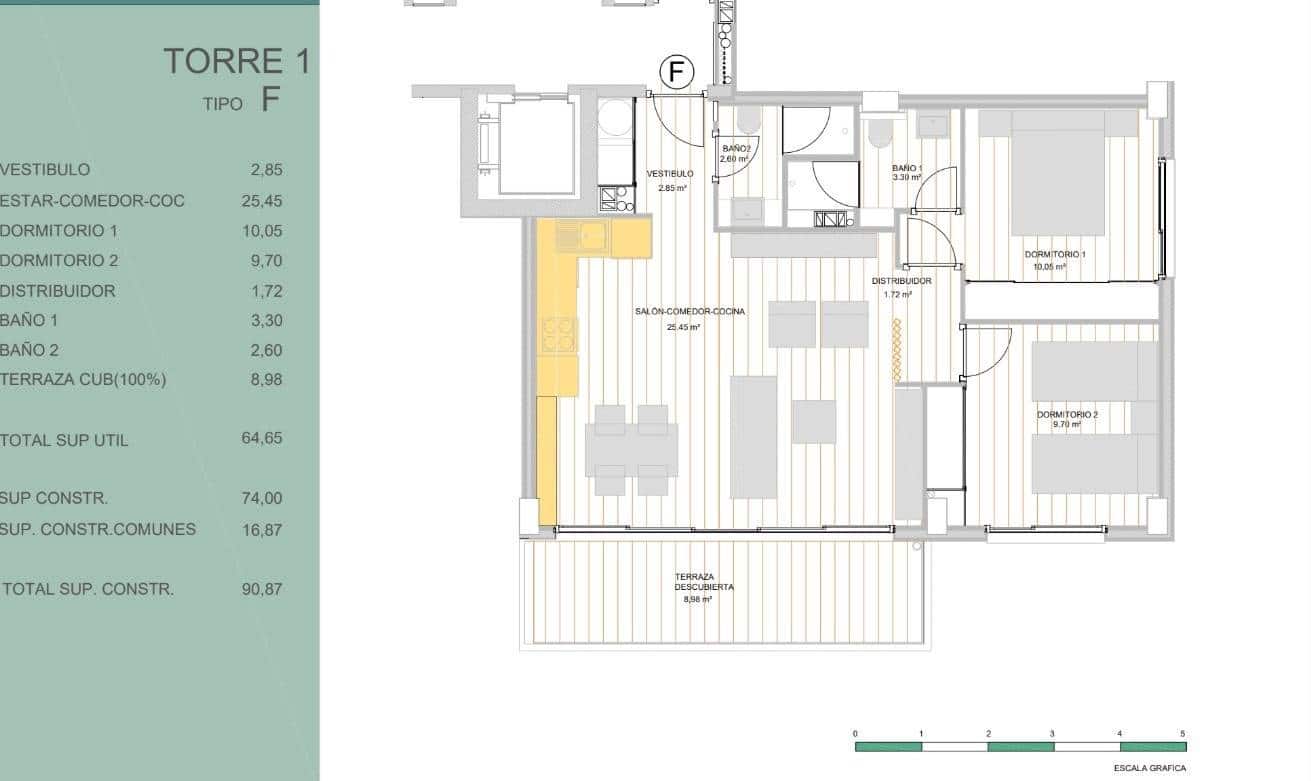 2 sovrum Lägenhet till salu i Guardamar del Segura med pool garage - 250 000 € (Ref: 9780801)