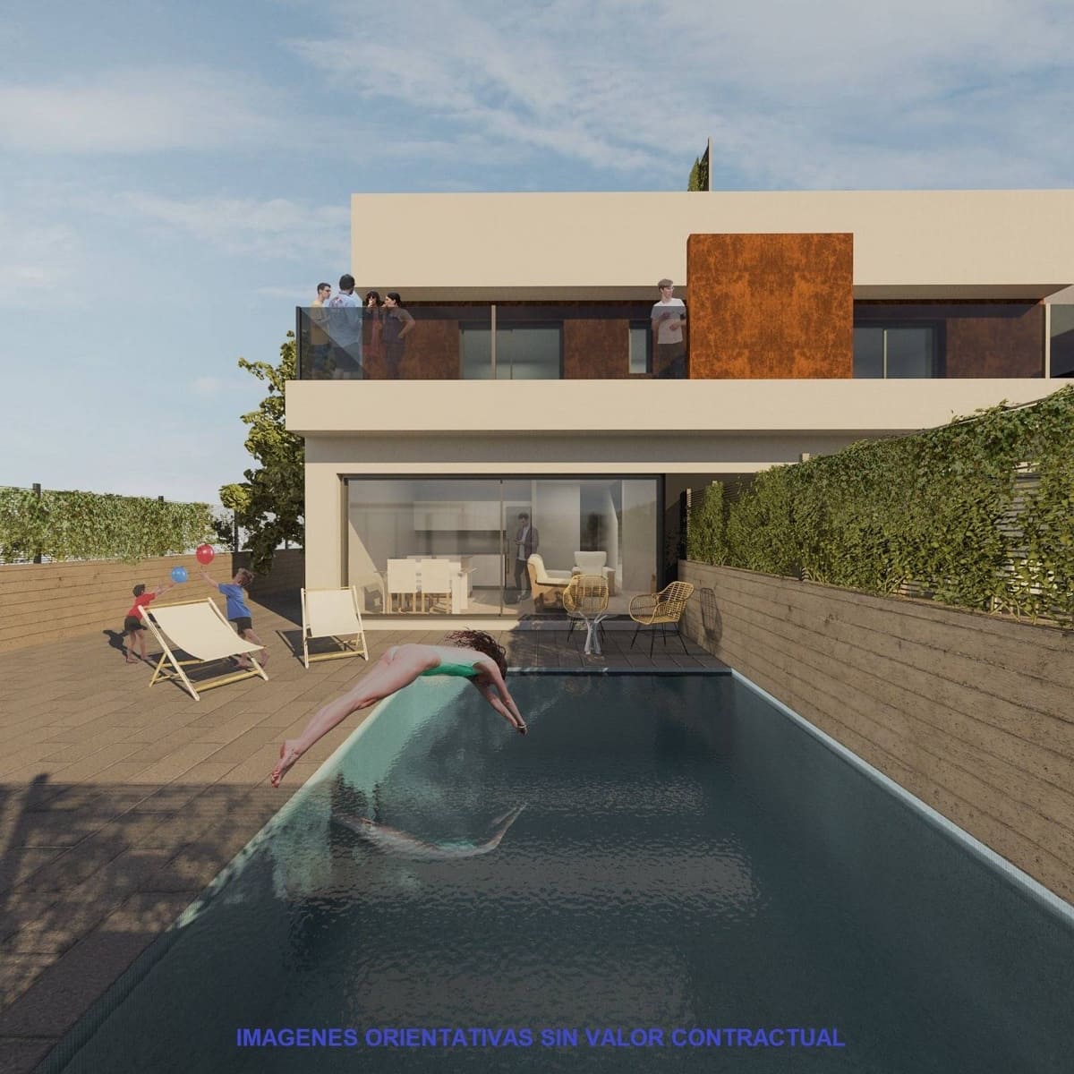 3 soveværelse Rækkehus til salg i Santiago de la Ribera med swimmingpool - € 405.000 (Ref: 9831898)