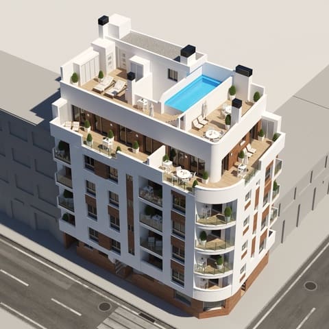 2 sypialnia Apartament na sprzedaż w Torrevieja z basenem - 199 000 € (Ref: 9831899)