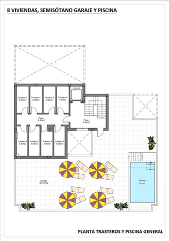 2 sypialnia Apartament na sprzedaż w Lo Pagan, San Pedro del Pinatar z basenem garażem - 277 400 € (Ref: 9977422)