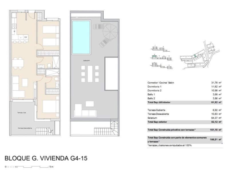 2 slaapkamer Penthouse te koop in Alfaz del Pi / L'Alfas del Pi met zwembad garage - € 359.000 (Ref: 10174535)