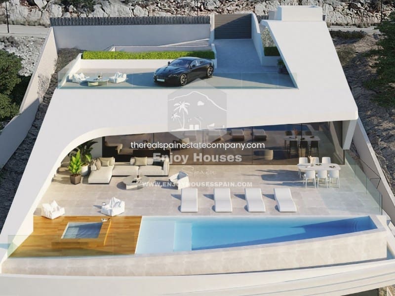 4 soveværelse Villa til salg i Altea la Vella med swimmingpool - € 2.100.000 (Ref: 8917040)