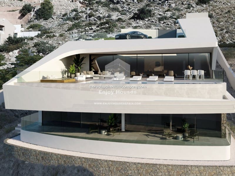 4 soveværelse Villa til salg i Altea la Vella med swimmingpool - € 2.100.000 (Ref: 8917040)