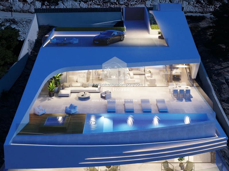 4 soveværelse Villa til salg i Altea la Vella med swimmingpool - € 2.100.000 (Ref: 8917040)