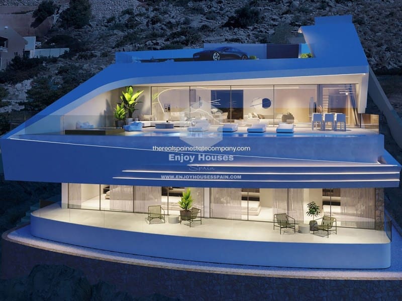 4 soveværelse Villa til salg i Altea la Vella med swimmingpool - € 2.100.000 (Ref: 8917040)