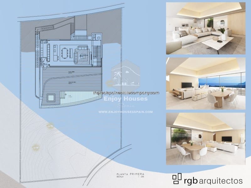 4 soveværelse Villa til salg i Altea la Vella med swimmingpool - € 2.100.000 (Ref: 8917040)