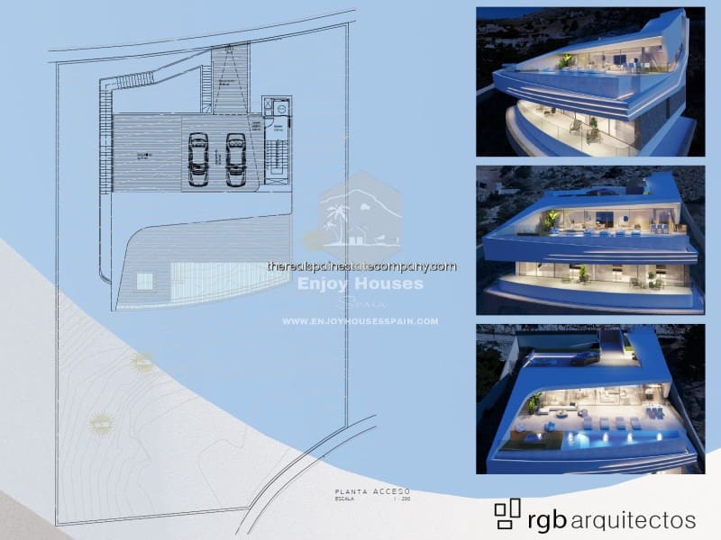 4 soveværelse Villa til salg i Altea la Vella med swimmingpool - € 2.100.000 (Ref: 8917040)