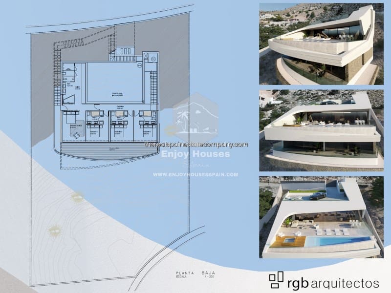 4 soveværelse Villa til salg i Altea la Vella med swimmingpool - € 2.100.000 (Ref: 8917040)