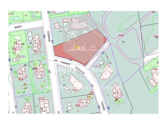 Tomt till salu i Cap Martí - El Tossalet - Pinomar, Javea / Xàbia - 330 000 € (Ref: 9177989)