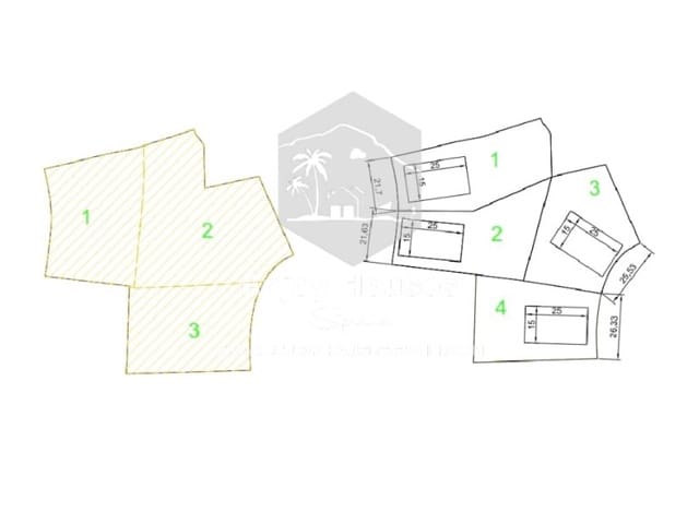 Tontti myytävänä paikassa Partides comunes - Adsubia, Javea / Xàbia - 1 350 000 € (Ref: 9265128)