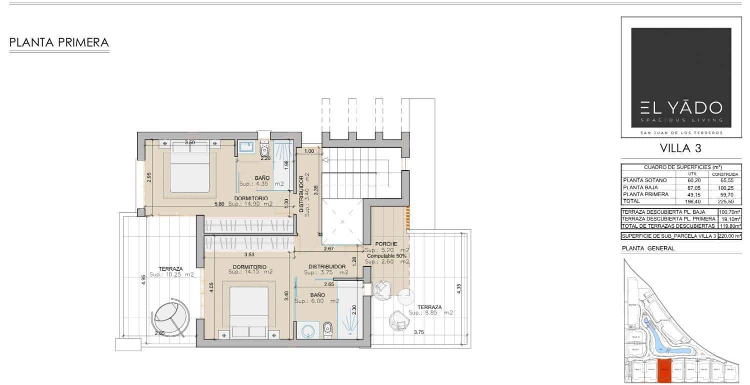 3 Zimmer Villa zu verkaufen in San Juan de los Terreros mit Garage - 404.100 € (Ref: 8985932)