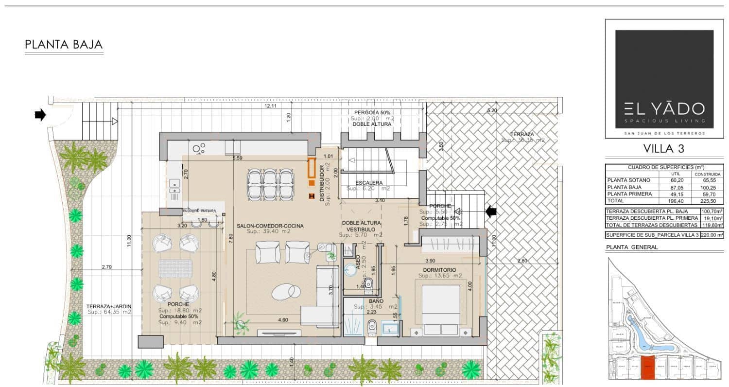3 Zimmer Villa zu verkaufen in San Juan de los Terreros mit Garage - 404.100 € (Ref: 8985932)