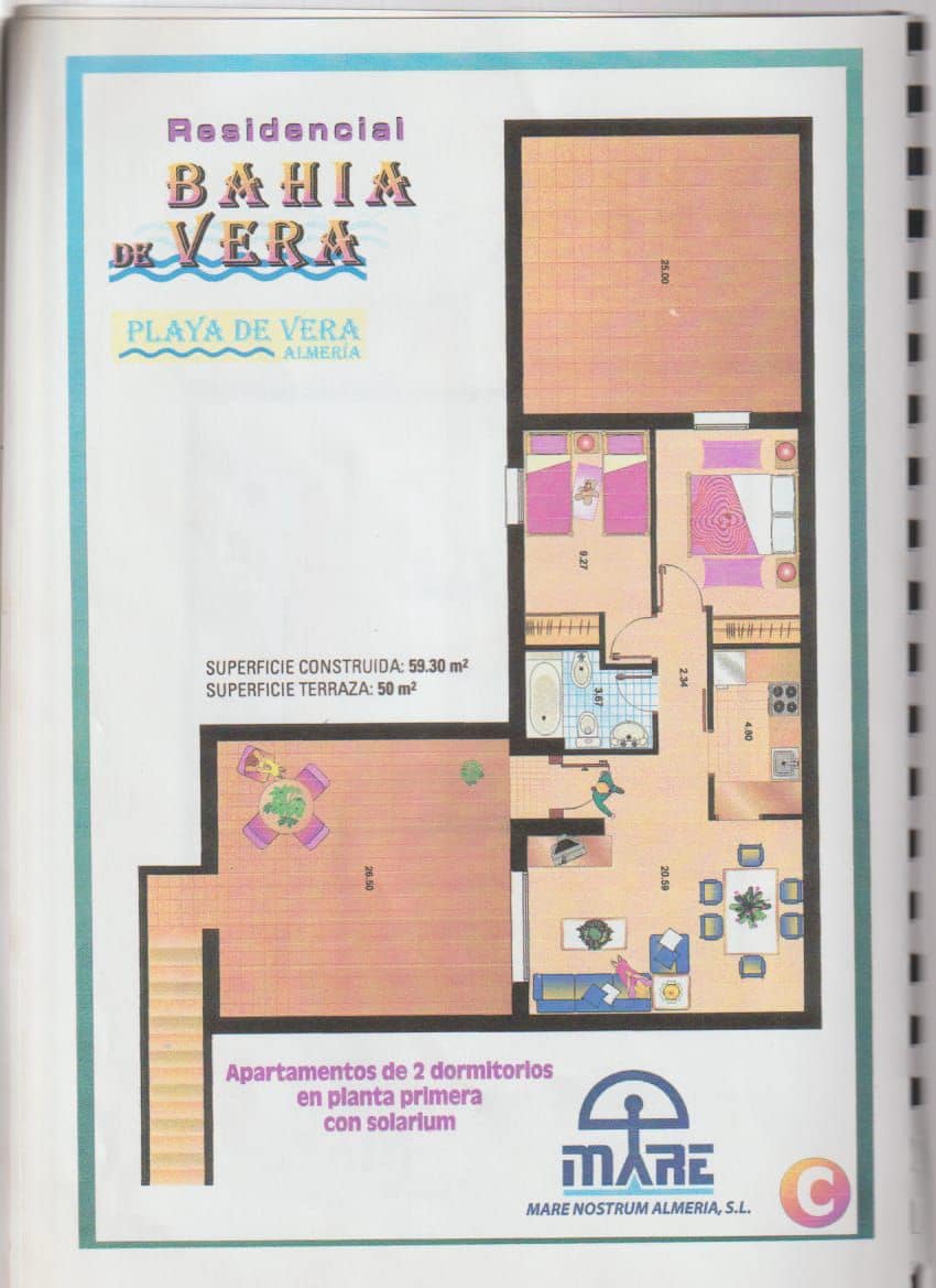 2 soverom Leilighet til salgs i Vera - € 275 000 (Ref: 9001573)