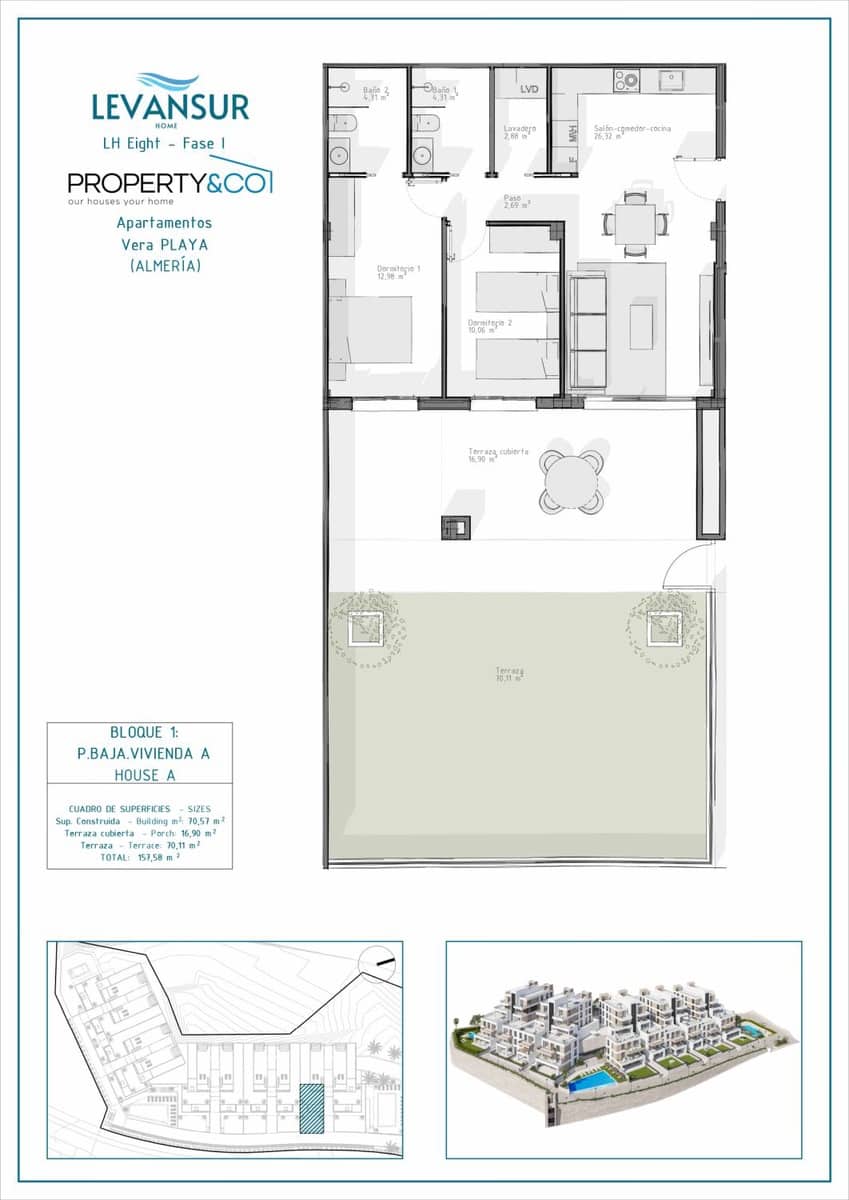 2 camera da letto Appartamento in vendita in Vera - 215.000 € (Rif: 9040509)