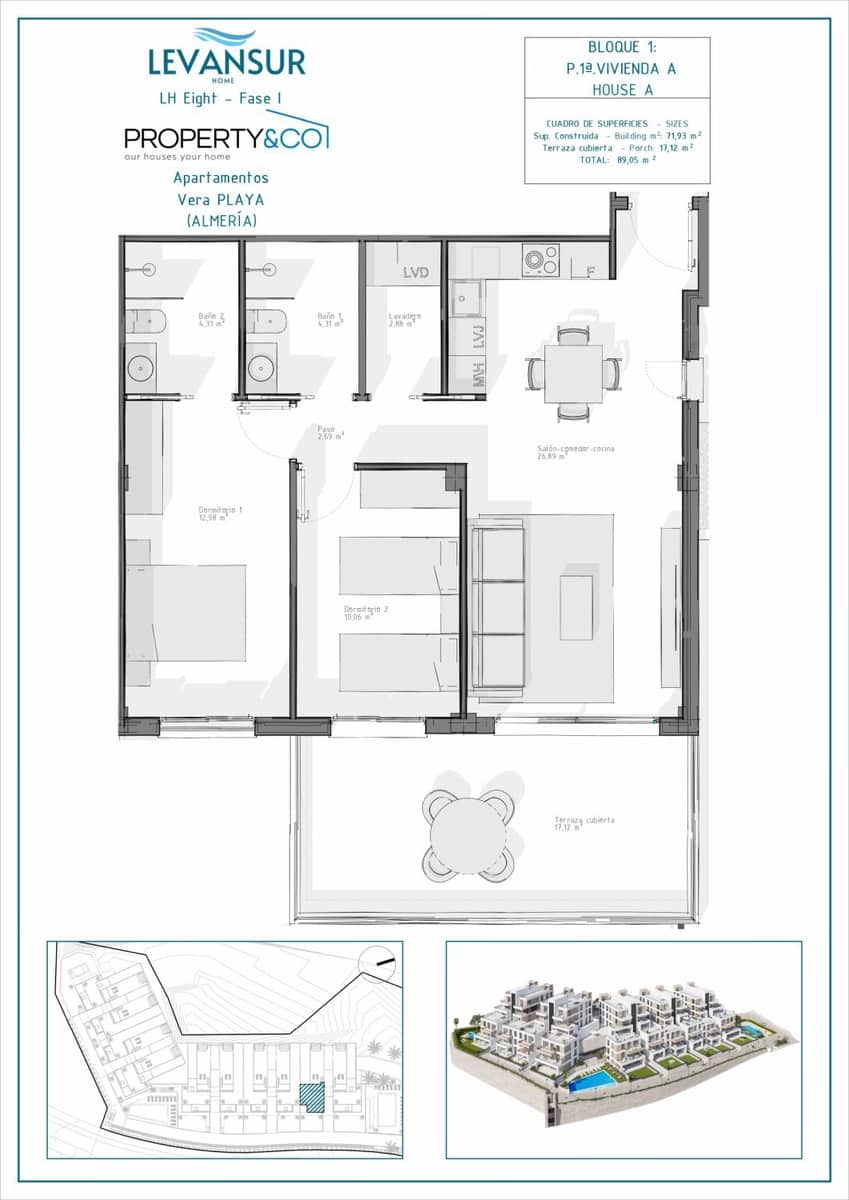 2 camera da letto Appartamento in vendita in Vera - 215.000 € (Rif: 9040509)