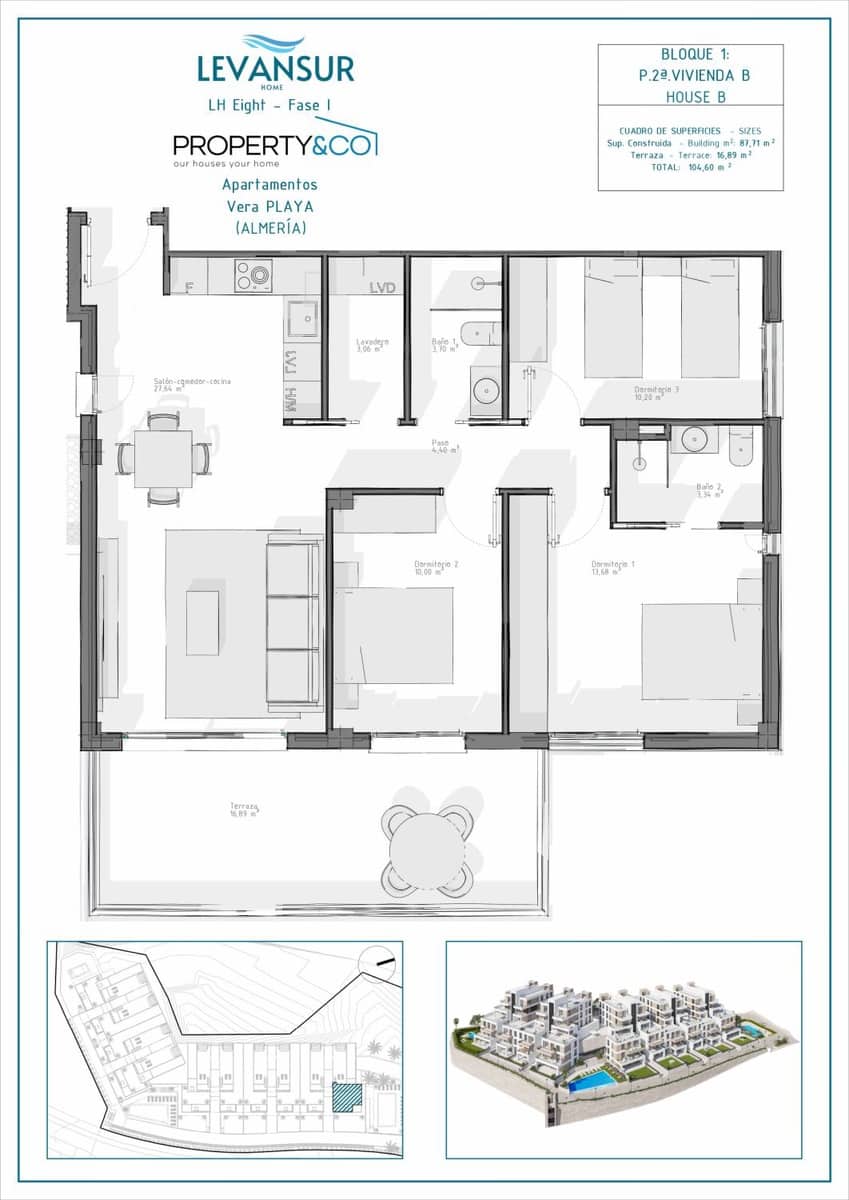 2 camera da letto Appartamento in vendita in Vera - 215.000 € (Rif: 9040509)