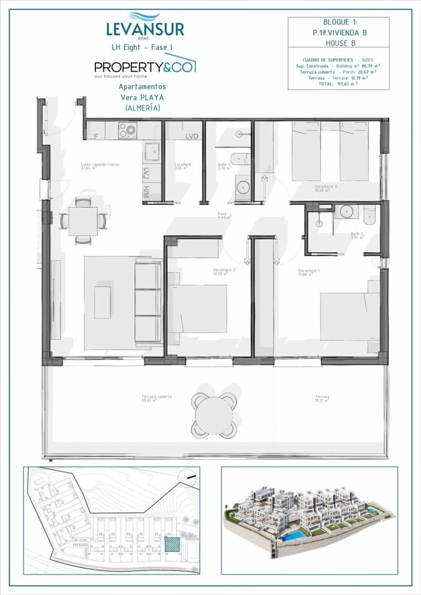 2 camera da letto Appartamento in vendita in Vera - 215.000 € (Rif: 9040509)