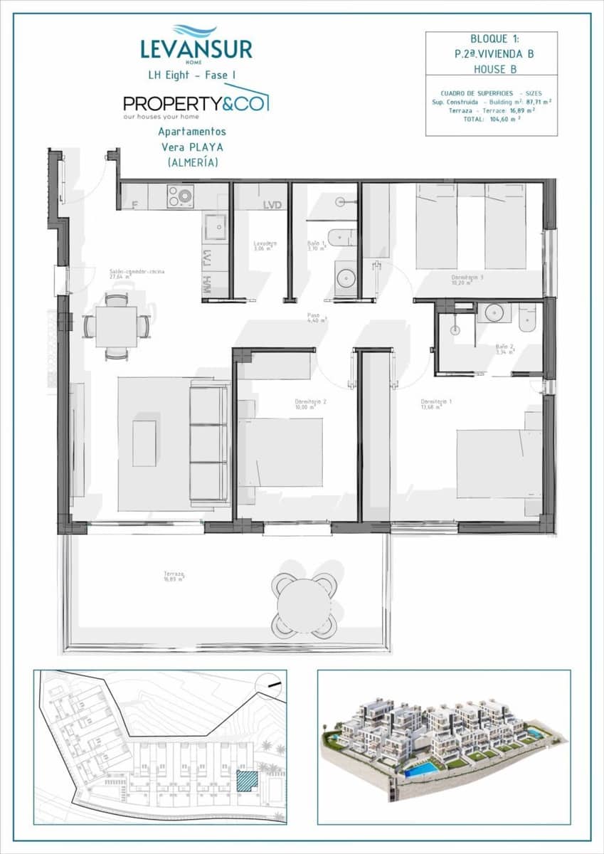 2 camera da letto Appartamento in vendita in Vera - 215.000 € (Rif: 9040509)