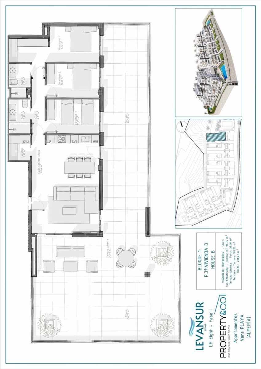 2 camera da letto Appartamento in vendita in Vera - 215.000 € (Rif: 9040509)