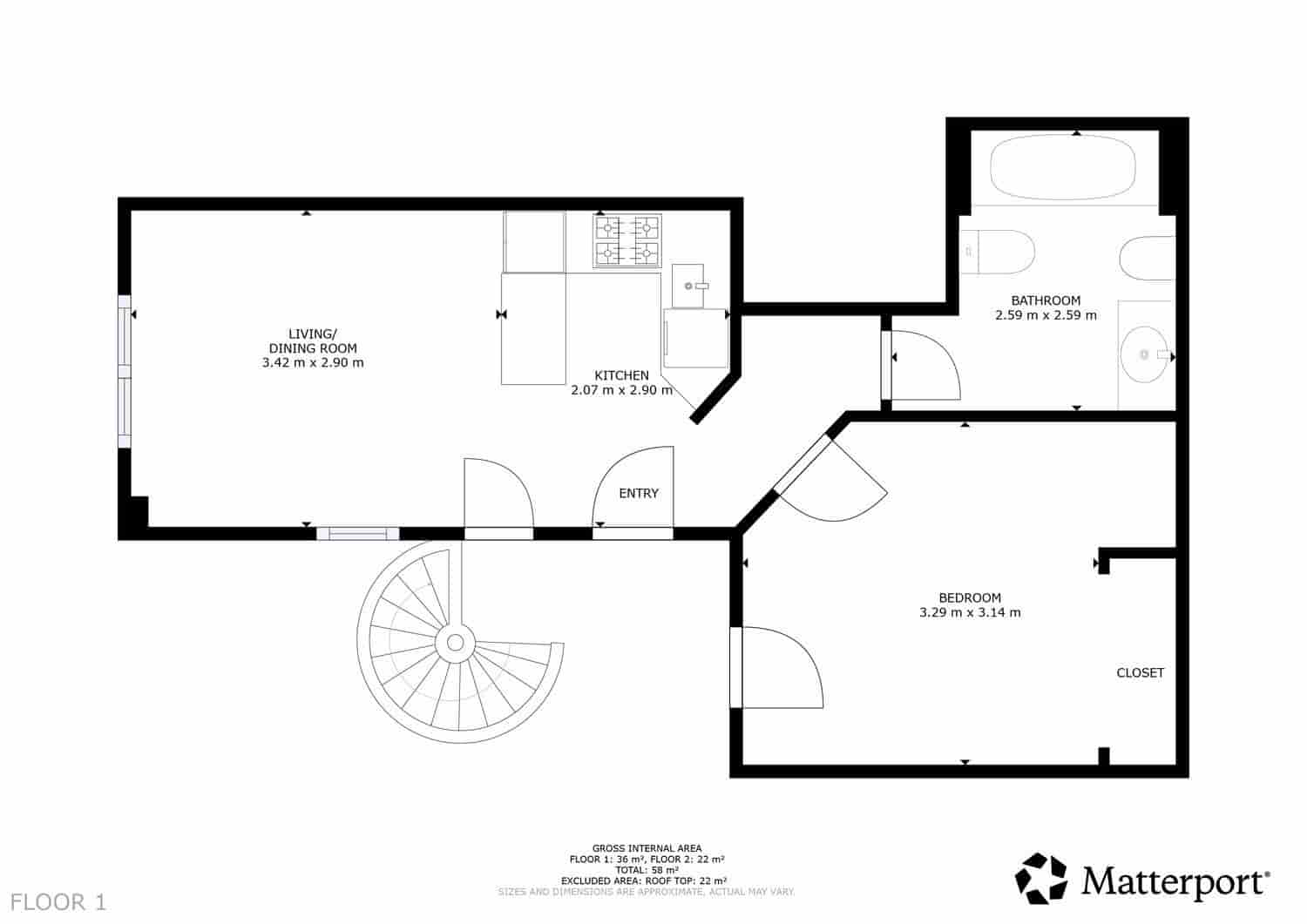 1 camera da letto Appartamento in vendita in Vera con garage - 126.000 € (Rif: 9383213)