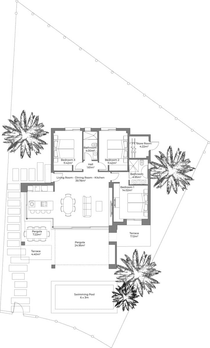 3 camera da letto Villa in vendita in Desert Springs - 420.000 € (Rif: 9598706)