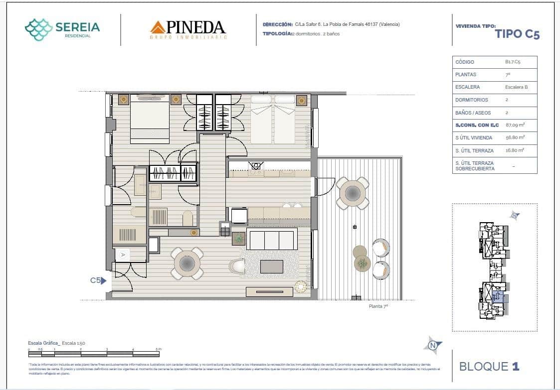 2 soveværelse Lejlighed til leje i La Pobla de Farnals med swimmingpool garage - € 1.200 (Ref: 9975417)