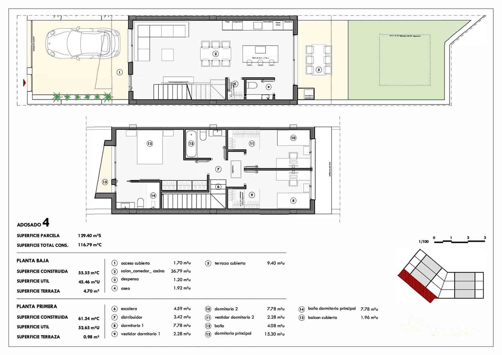 3 sovrum Radhus till salu i Sagunto / Sagunt - 330 000 € (Ref: 9998811)