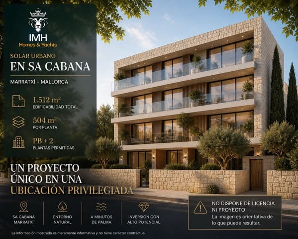 Building Plot for sale in Benestar-Sa Cabana, Marratxí - € 1,050,000 (Ref: 9817768)