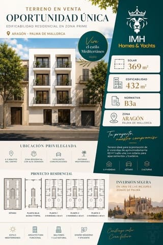 Terreno Não Urbanizado para venda em Palma de Mallorca - 450 000 € (Ref: 9828754)