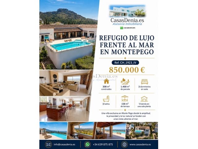 3 slaapkamer Villa te koop in Pego - € 850.000 (Ref: 10177074)