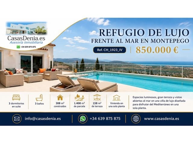 3 slaapkamer Villa te koop in Pego - € 850.000 (Ref: 10177074)