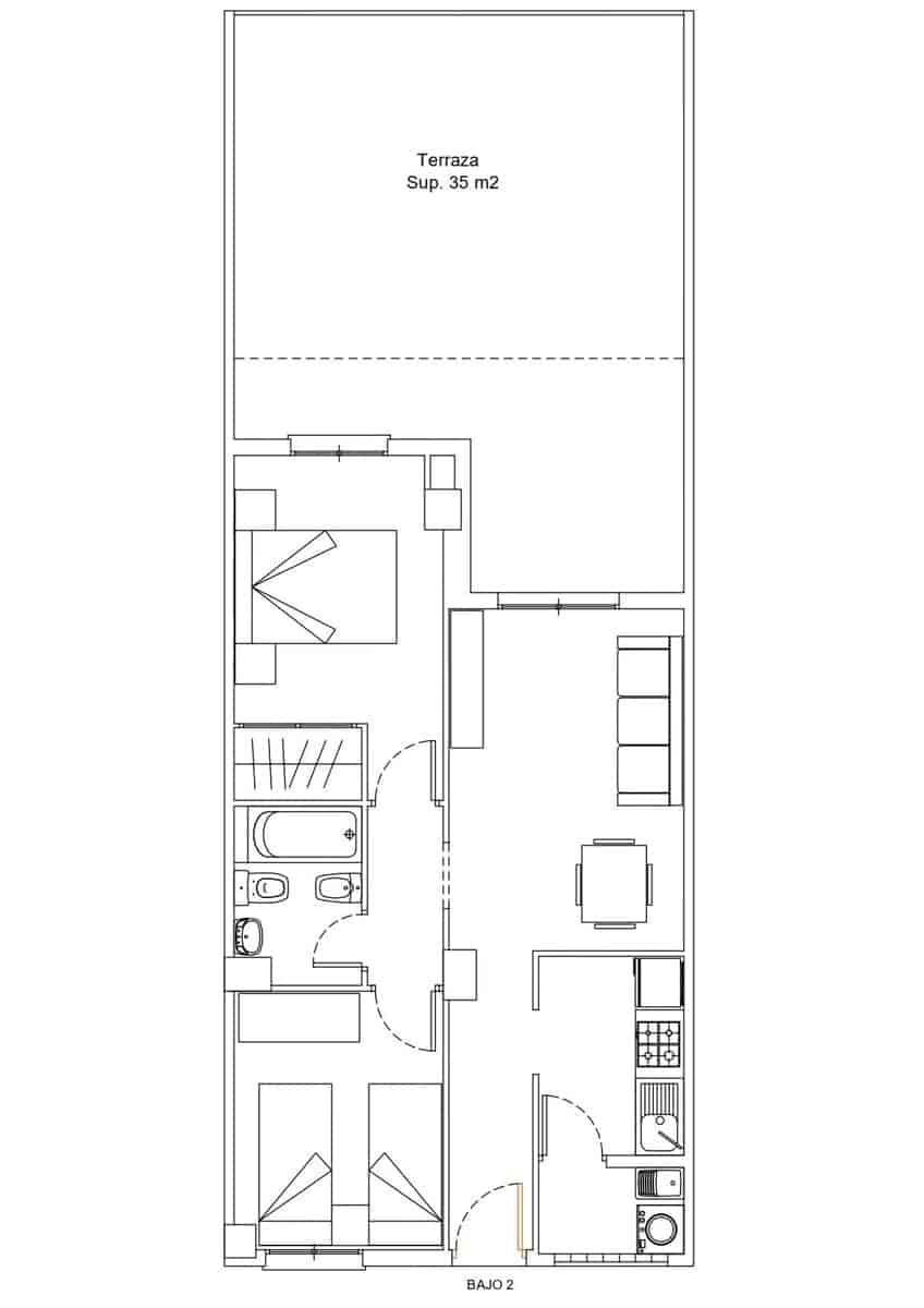 2 soveværelse Lejlighed til leje i Arenales del Sol med swimmingpool - € 800 (Ref: 9625721)
